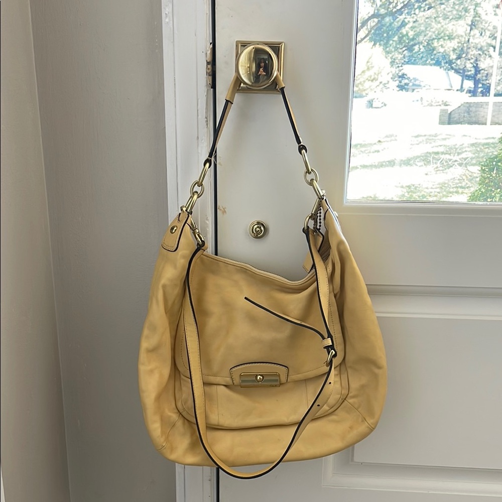 Coach Butter Yellow Shoulder Bag